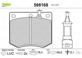 Fren Disk Balata Ön VALEO 598168  6N41L539B19BA 79BB2K021AA 79BB2K021BB 1540859 1565491 1576829 1576830 1591096 1591098 1595913 1610637 5012130 5015924 5018902 5018903 5 018 903 5018905 6080699 6099237 6099238 6099239 6127521 5810331000 58103-31000 5H10331000 5H103-31000