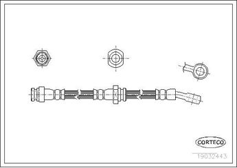 Fren Hortumu Ön Sağ veya Sol MAHER 03884  51550M70F10