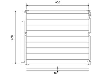 Klima Radyatörü  VALEO 814230  8846160091 8846160090 8846135150 88461-35150 88461-60090 88461-60091 8846160111 88461-60111