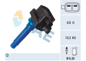 Ateşleme Bobini  FAE 80420  133890 K24718100A K24718100 0K247-18-100 0K247-18-100A