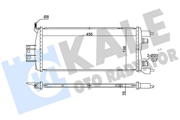Su Radyatörü  Renault Scenic IV (2016->)  KALE 363195