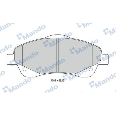 Fren Disk Balata Ön Toyota Corolla Verso (R1)(2004->)  MANDO MBF015871