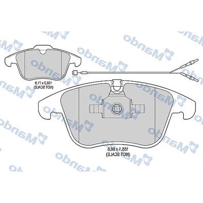 Fren Disk Balata Ön Ford S-MAX (CA1)(2006->)  MANDO MBF015226