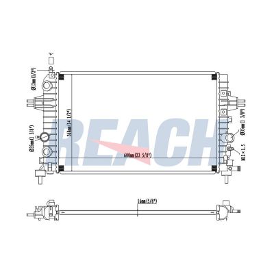 Su Radyatörü  Opel Zafira B (2005->)  BSG 63-520-028