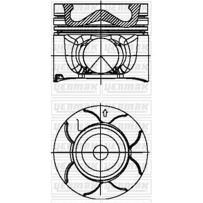 Piston (86.00MM-STD)  YENMAK 31-04023-000