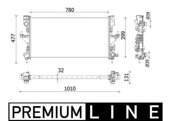 Su Radyatörü  MAHLE CR 932 000P  16400 58590 52181949 0000052181949 1391496080 0001391496080 1382422080