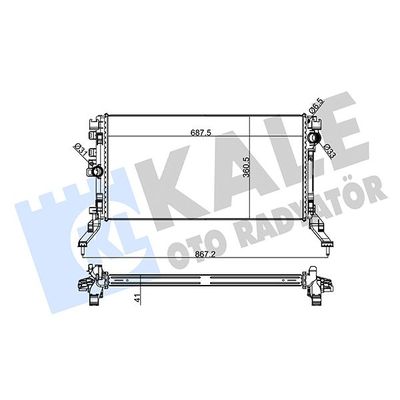 Su Radyatörü  Renault Laguna Grandtour (2007->)  KALE 273900