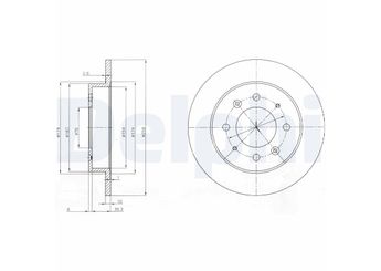 Fren Disk Ayna Arka Sağ ve Sol DELPHI BG4017  584112F100 584112F300 58411-2F100