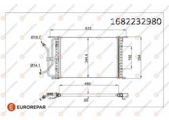 Klima Radyatörü  EUROREPAR 1682232980  96FW19710A1G 1004001 1033452 1051605 1101944 1101946 1115384 1115386 1135931 1138510 96FW19710A1E 96FW19710AC 96FW19710AD 96FW19710AE 96FW19710BA 96FW19710BB 96FW19710BC 1E0061480 1E0061480A 1E0061480B 1E0061480C 1E0161480 1E0161480A 1E0161480B 1E0161480C