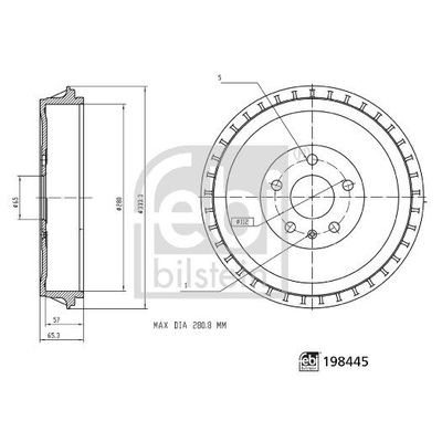 Kampana Arka Sağ veya Sol Cupra Born (K11)(09.2021->)  FEBI BILSTEIN 198445
