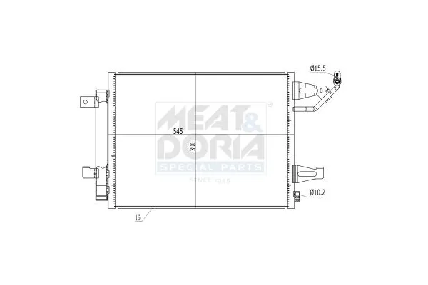 Klima Radyatörü  Mitsubishi Colt CZ3 Lim. 5-trg. (Z30A)(04.2004->)  VEKA 43-3003