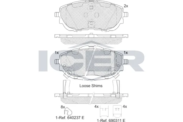 Fren Disk Balata Ön Toyota Auris / Auris Hybrid (E18)(10.2012->)  KRAFTVOLL 07010092