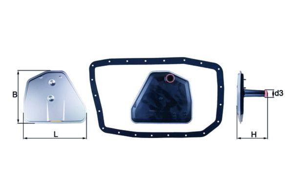 Şanzıman Yağ Filtresi  BMW X6 M Serisi (E71)(2009->)  MAHLE HX 162D