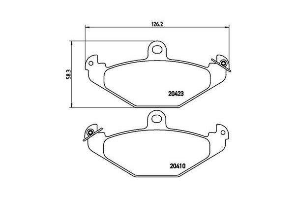 Fren Disk Balata Arka Renault Safrane (B54)(09.1996->)  MAGNETI MARELLI 363700468017
