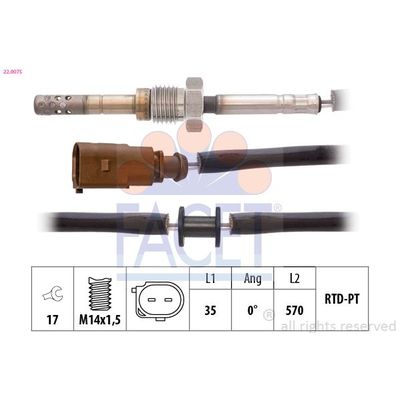 Egzoz Sıcaklık Sensörü  Volkswagen Passat Variant (365)(10.2010->2014)  KRAFTVOLL 05120040