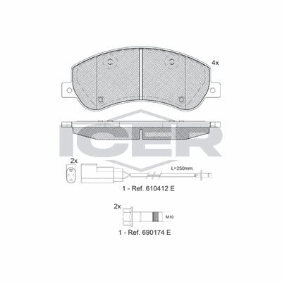 Fren Disk Balata Ön Ford Transit Kombi (TT9)(2006->)  AYD 60060E