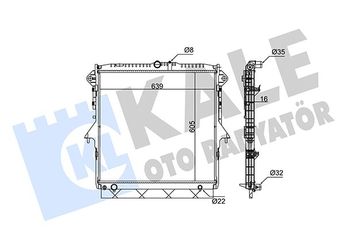 Su Radyatörü  KALE 351270  YC158A080AE YC15 8A080 AE 1726085 1726089 1734395 1735292 1D0115200 2036071 2102128 2117280 2117283 5231226 5235690 5246504 5279616 5279626 AB398005BC AB398005BD AB398005BG AB398005DC AB398005DD AB398005DE AB398005DF UK0215200B UK0215200C UK0215200D UK0215200E UK0415200B UK0415200C UK0415200D