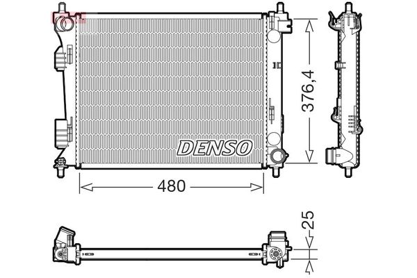 Su Radyatörü  DENSO DRM41037