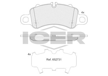 Fren Disk Balata Ön VALEO 671526  9P1698151A 992698075F 992 698 075 F 992698151G 992 698 151 G 9P1 698 151 A 9P1698151B 9P1 698 151 B 9P1698151C 9P1 698 151 C 9P1698151