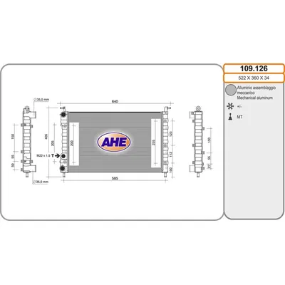 Su Radyatörü  Fiat Strada (278)(1999->)  KRAFTVOLL 08040131