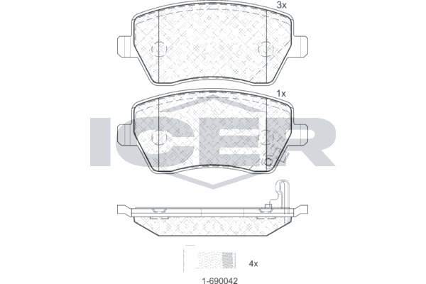 Fren Disk Balata Ön Suzuki Splash (A5B)(2008->)  AP 05P1229