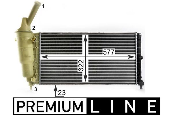 Su Radyatörü  Audi Q7 (4L)(03.2006->)  MAHLE CR 2007 000P