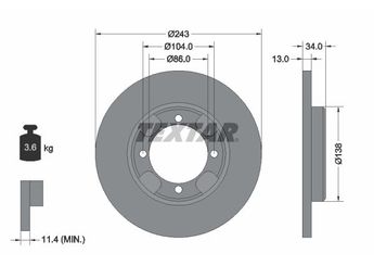 Fren Disk Ayna Ön Sağ ve Sol SWAPP 43150  MB238076 MB316676 MB234076