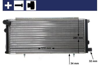Su Radyatörü  MAHLE CR 425 000S  13002691300271 1300269 1300271 1300H7 1300K5 130938 1331QY 1300.H7 1300.K5 1309.38 1331.QY