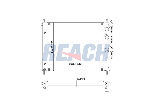 Su Radyatörü  Fiat Multipla (186)(01.1999->)  BEHR CR 1442 000S