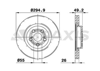 Fren Disk Ayna Ön Sağ ve Sol BRAXIS AE0200  4351205110 43512-05110