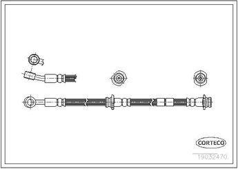 Fren Hortumu Ön Sağ veya Sol CAVO C800 456A  4621050Y07