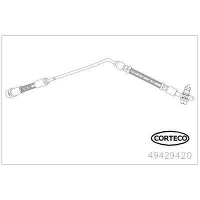 Fren Hortumu Arka Sol BMW X5 Serisi (E53)(2000->)  CORTECO 49429420