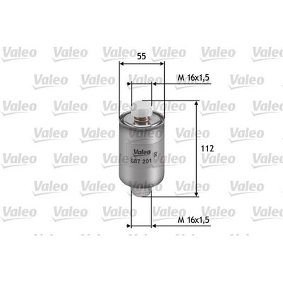 Yakıt Filtresi  Daewoo Espero (1995->)  VALEO 587201