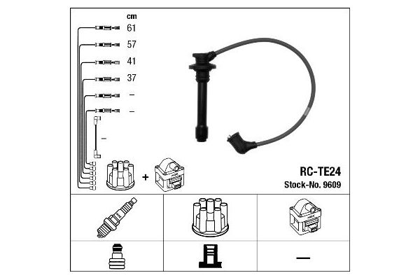 Buji Kablosu  Toyota Carina II (T17)(1988->)  NGK 9609
