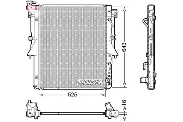 Su Radyatörü  DENSO DRM45055