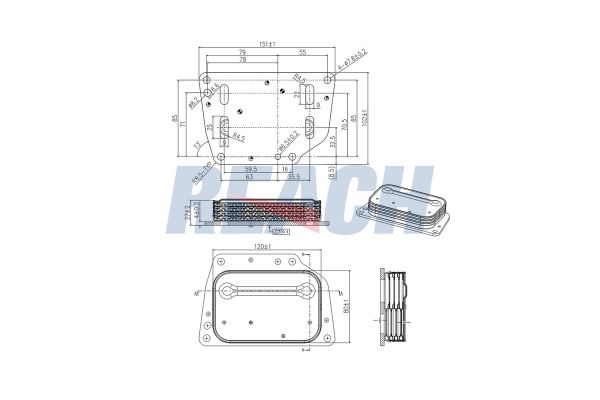Motor Yağ Soğutucu  Alfa Romeo MiTo (145)(2008->)  AKD OP146133