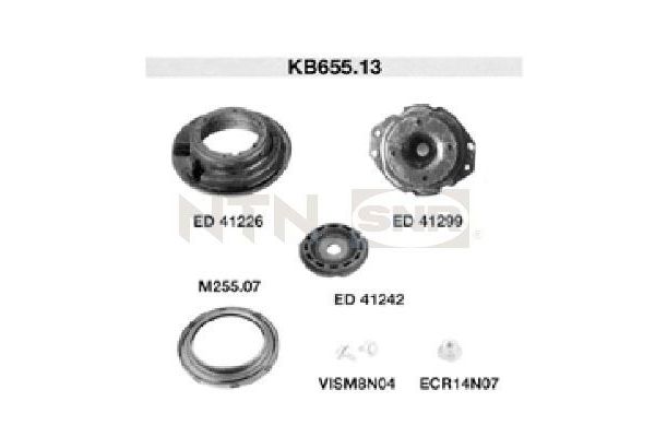 Amortisör Rulmanı Ön Sağ veya Sol MASTER KAUÇUK 4186