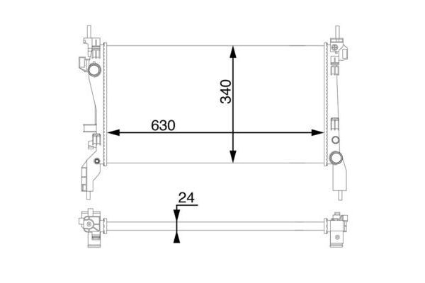 Su Radyatörü  MAHLE CR 1122 000S
