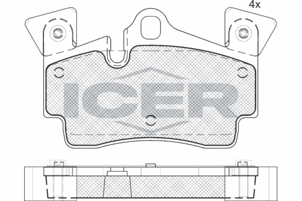 Fren Disk Balata Arka Audi Q7 (4L)(03.2006->)  MAGNETI MARELLI 323700043200