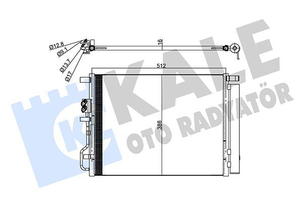 Klima Radyatörü  Kia Sportage (QL)(2016->)  KALE 357785