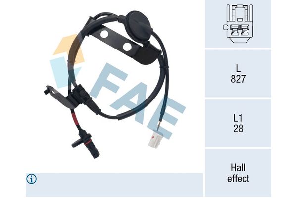 Abs Sensörü Arka Sağ Hyundai i30 (FD)(06.2007->)  MAHER 12393