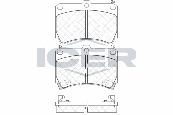 Fren Disk Balata Ön Mazda 323 C/F/P/S Sedan (BA)(01.1997->)  AYD 60199BA
