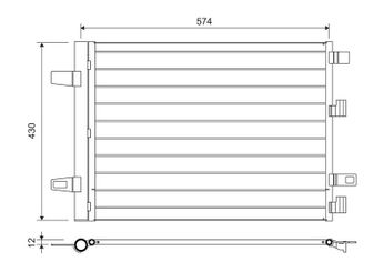 Klima Radyatörü  VALEO 812883  A2475000054 A2475003900 2475000054 2475003900