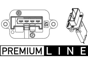 Kalorifer Rezistansı  MAHLE ABR 88 000P  13124714 13124715 6845780 68 45 780 93312506 93 31 2506