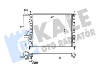 Su Radyatörü  KALE 342270  7701499801 46736955 7776507 7776508 K46736955