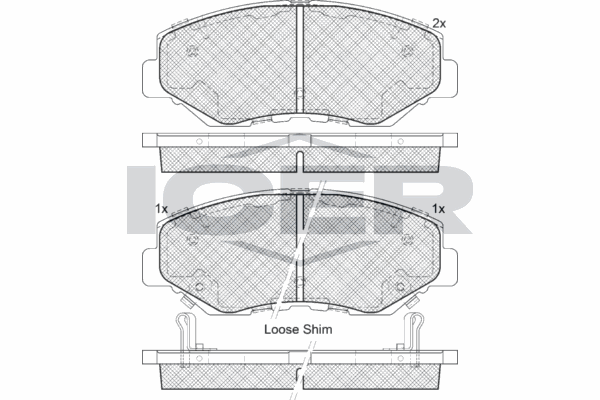 Fren Disk Balata Ön Honda Civic HB (FK)(01.2017->)  KALE BALATA 23868 169 05 ANS