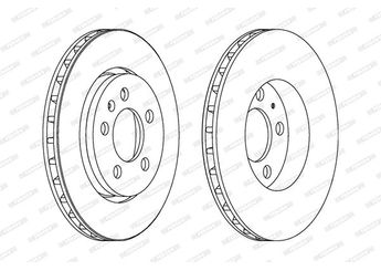 Fren Disk Ayna Arka Sağ ve Sol FERODO DDF1154C  8L0615601 8N0615601B