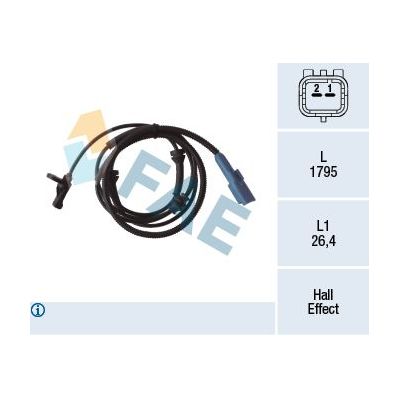 Abs Sensörü Arka Sağ veya Sol Citroen C5 Break (10.2004->)  FAE 78305