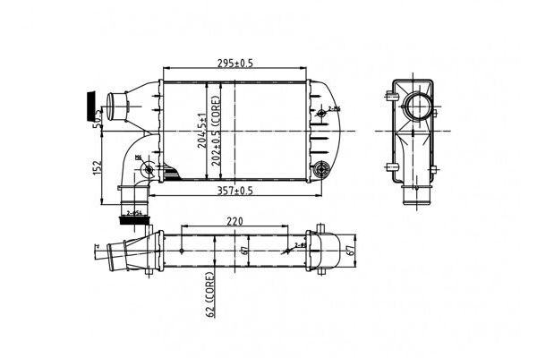 Turbo Radyatörü  Fiat Marea (185) 4 Kapı (1996->)  MAHLE CI 420 000S