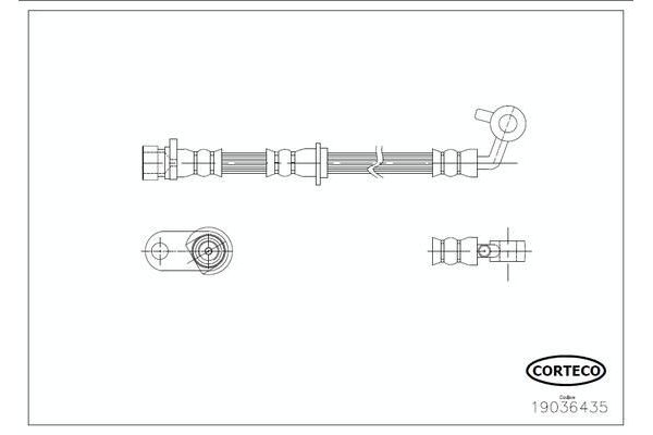 Fren Hortumu Ön Sağ veya Sol OSSCA 01062
